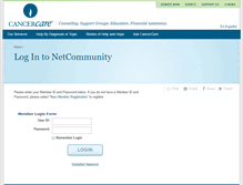 Tablet Screenshot of community.cancercare.org