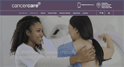 Desktop Screenshot of cancercare.co.za