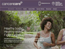 Tablet Screenshot of cancercare.co.za